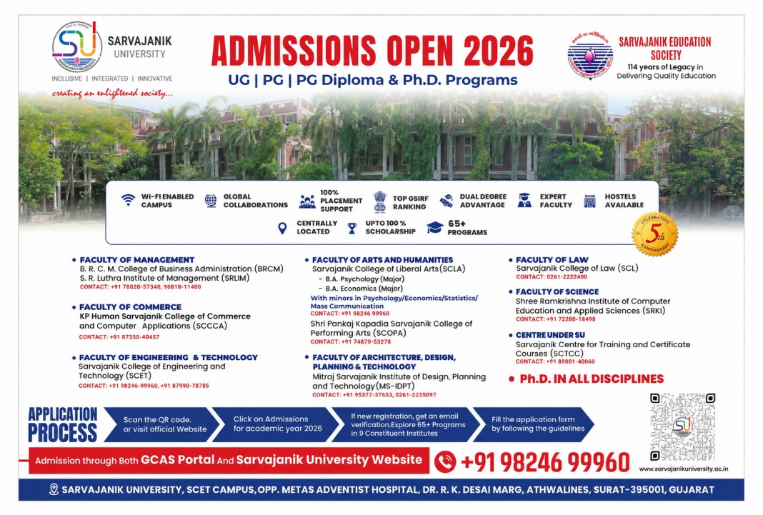 Admission for academic year 2026 - 27